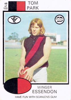 1975 Scanlens VFL #68 Tom Park Front